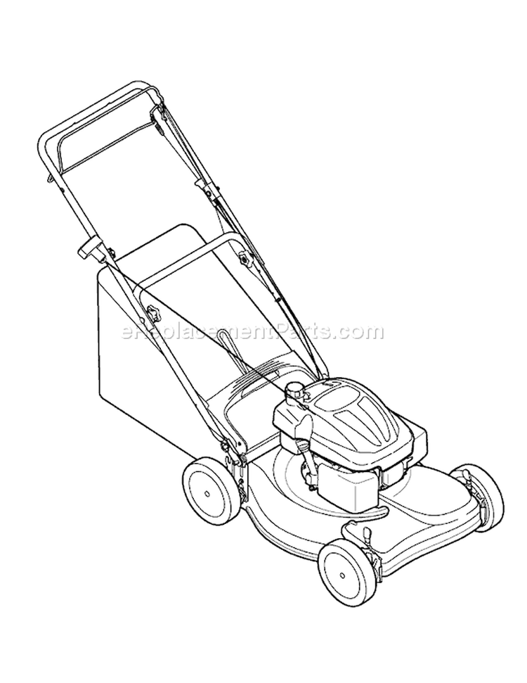 Page C Diagram and Parts List for 12A-44MZ255 2007 Yard Man Lawn Mower